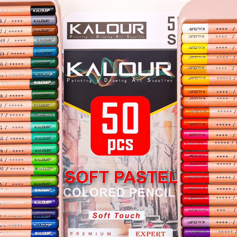 Pastele suche Kalour 50 kolorów — puszka