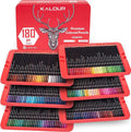 Kredki Kalour Soft 180 kolorów — czerwone