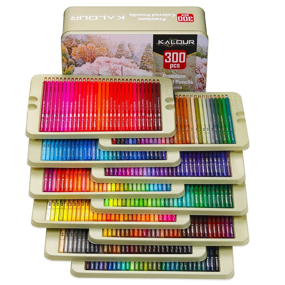Zestaw kredek Kalour 300 kolorów