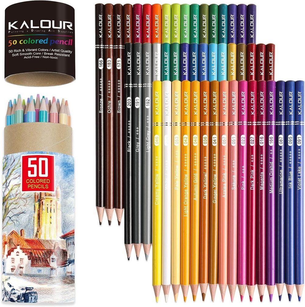 Kredki Kalour Soft Touch 50 kolorów — tuba