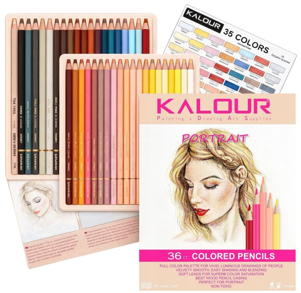 Kredki portretowe Kalour 36 kolorów (Skin Tone)